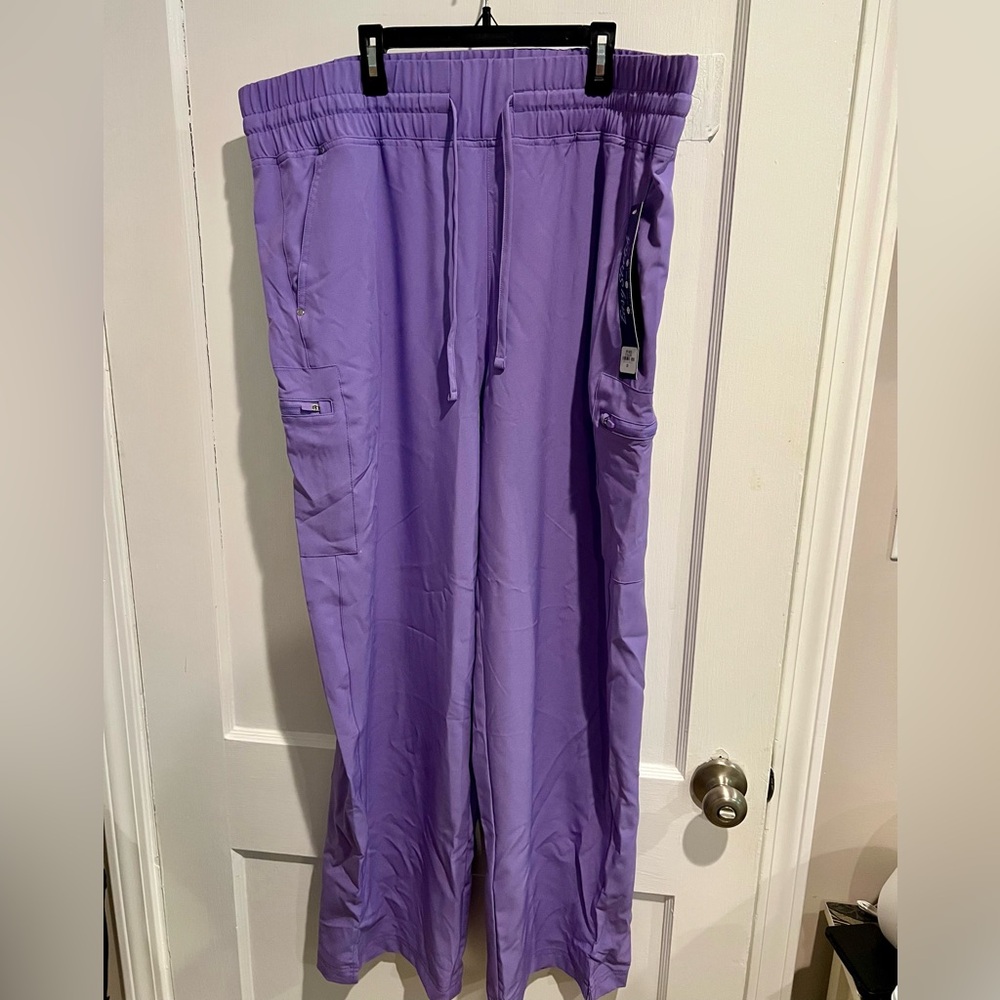 Easy STRETCH Ellie Women's 5-Pocket High Waisted Wide Leg Scrub Pants